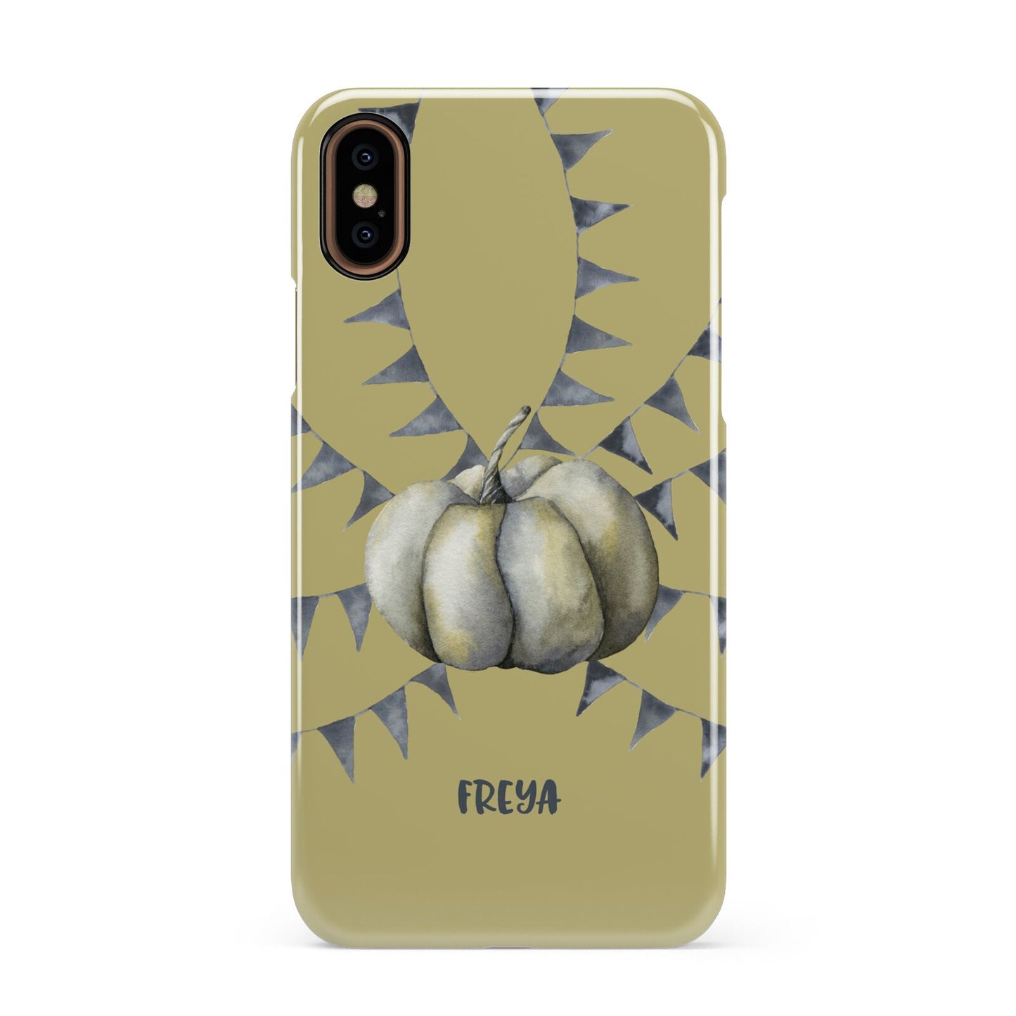 Pumpkin Part Halloween Apple iPhone XS 3D Snap Case