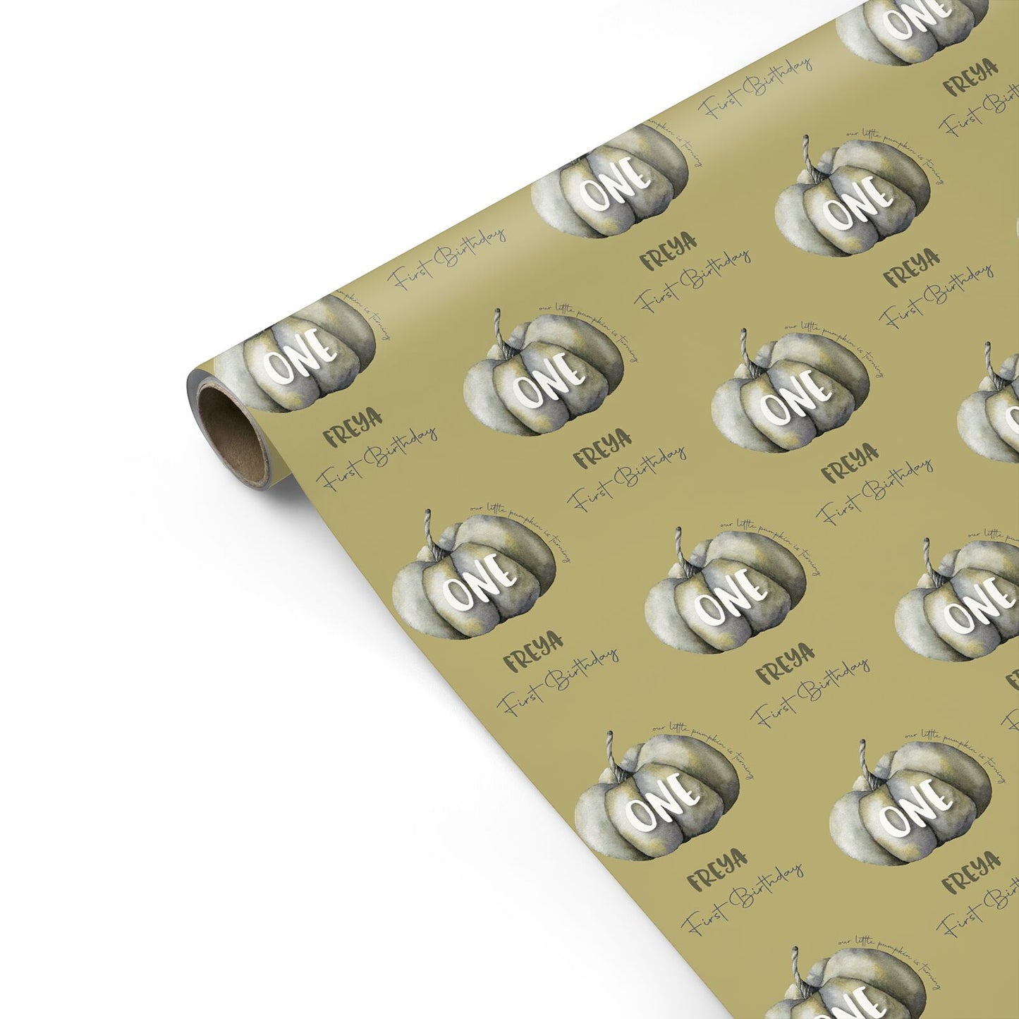 Pumpkin Part Halloween Personalised Gift Wrap
