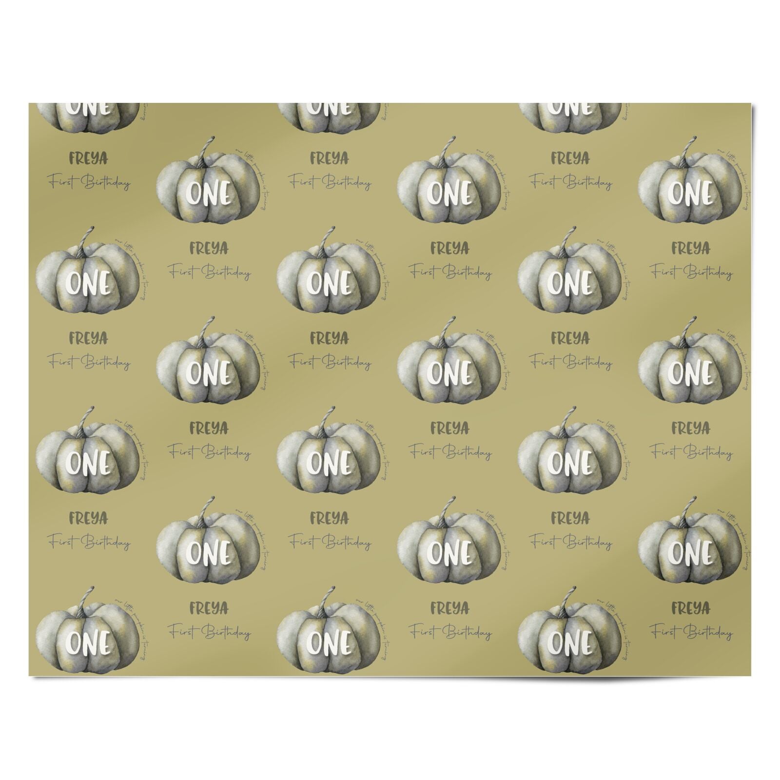 Pumpkin Part Halloween Personalised Wrapping Paper Alternative