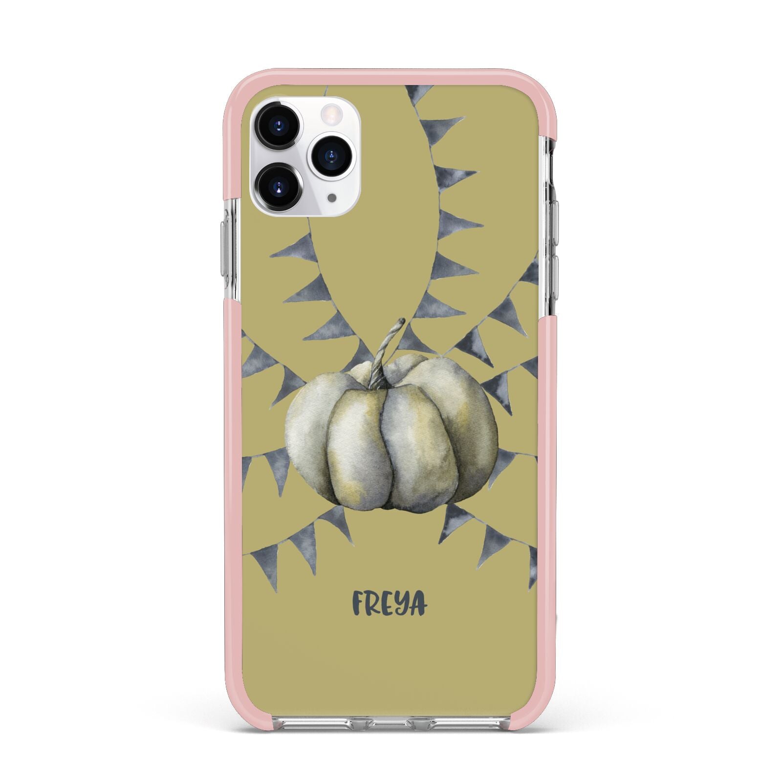 Pumpkin Part Halloween iPhone 11 Pro Max Impact Pink Edge Case