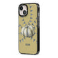 Pumpkin Part Halloween iPhone 13 Black Impact Case Side Angle on Silver phone