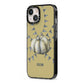 Pumpkin Part Halloween iPhone 13 Black Impact Case Side Angle on Silver phone