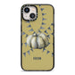 Pumpkin Part Halloween iPhone 13 Black Impact Case on Silver phone