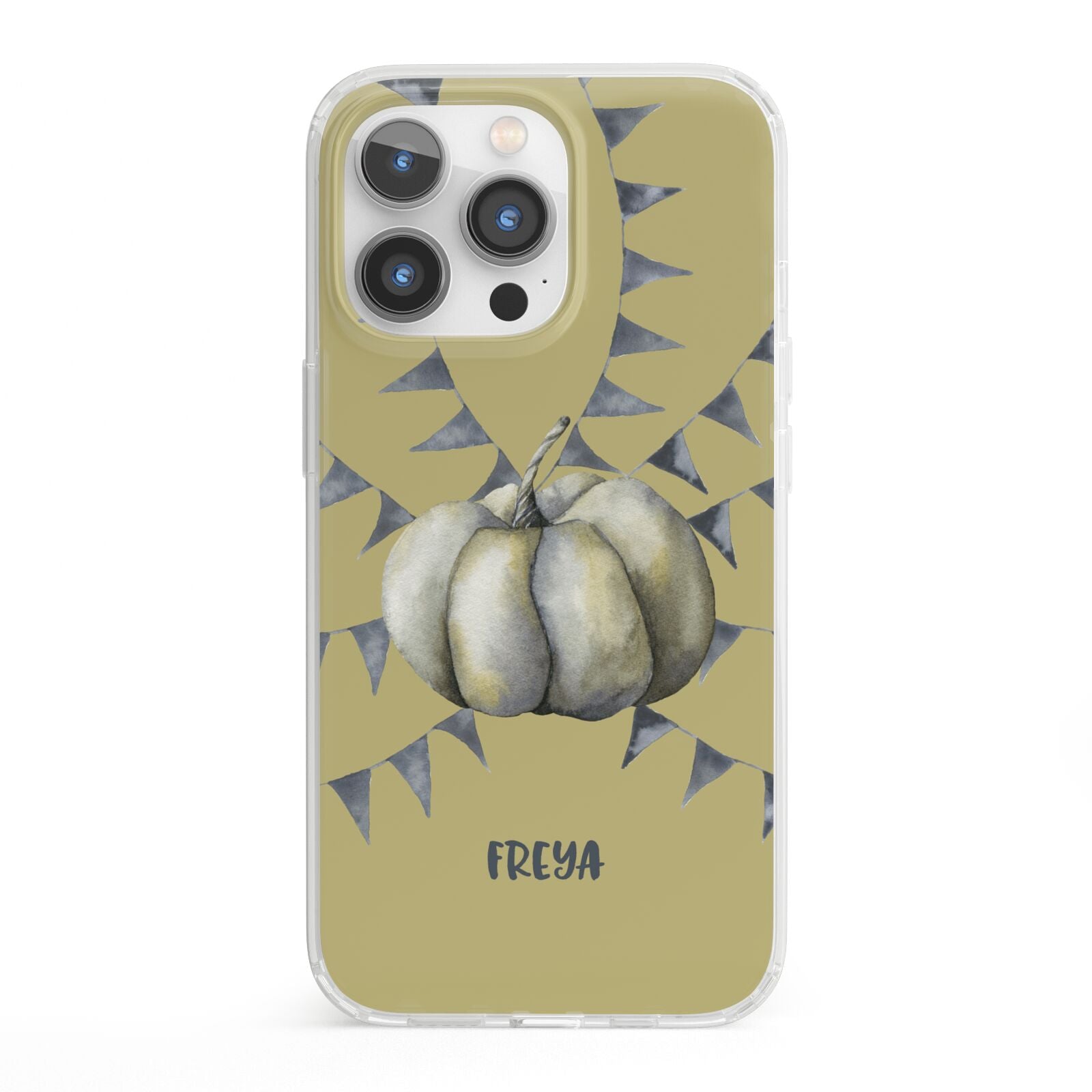 Pumpkin Part Halloween iPhone 13 Pro Clear Bumper Case