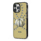 Pumpkin Part Halloween iPhone 13 Pro Max Black Impact Case Side Angle on Silver phone