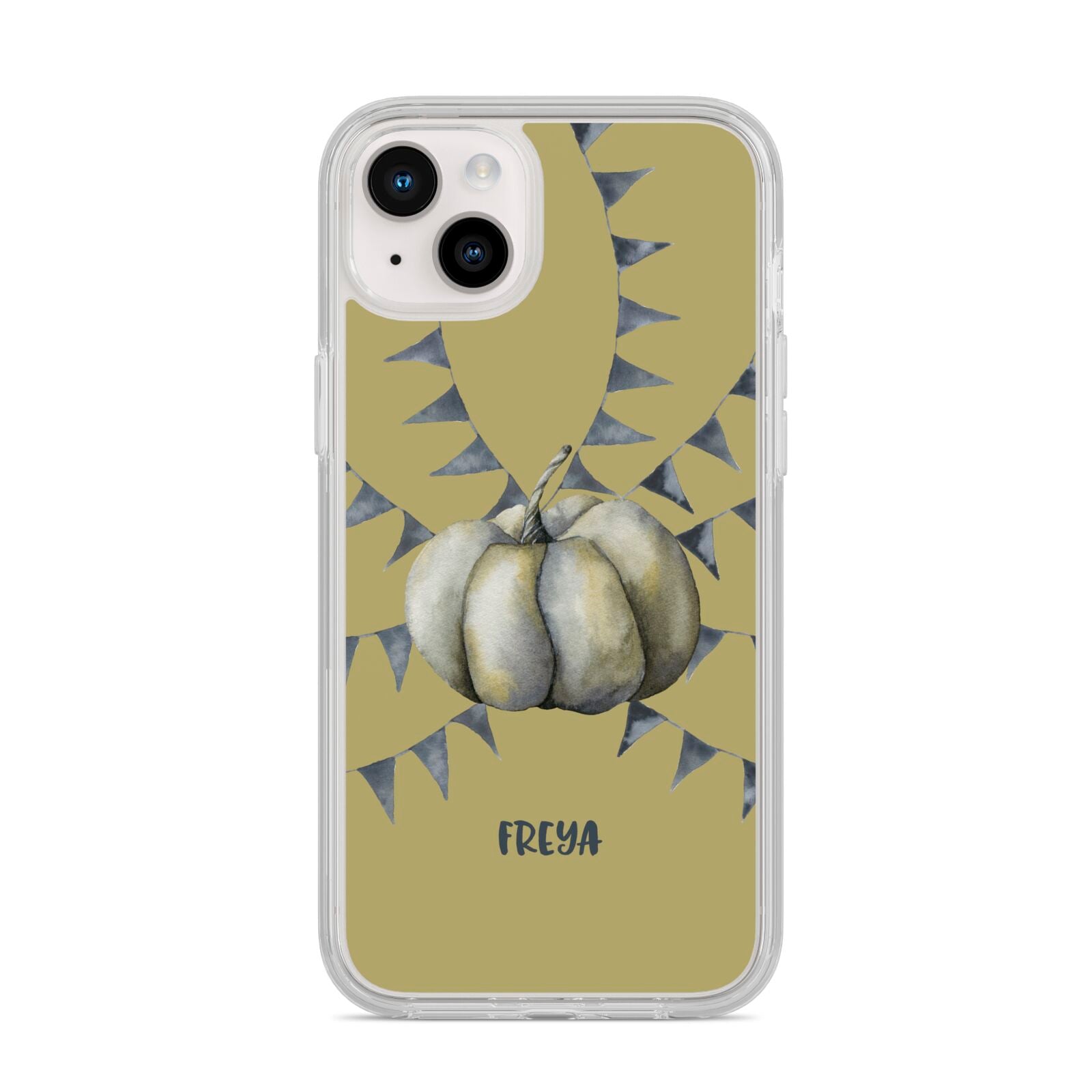 Pumpkin Part Halloween iPhone 14 Plus Clear Tough Case Starlight