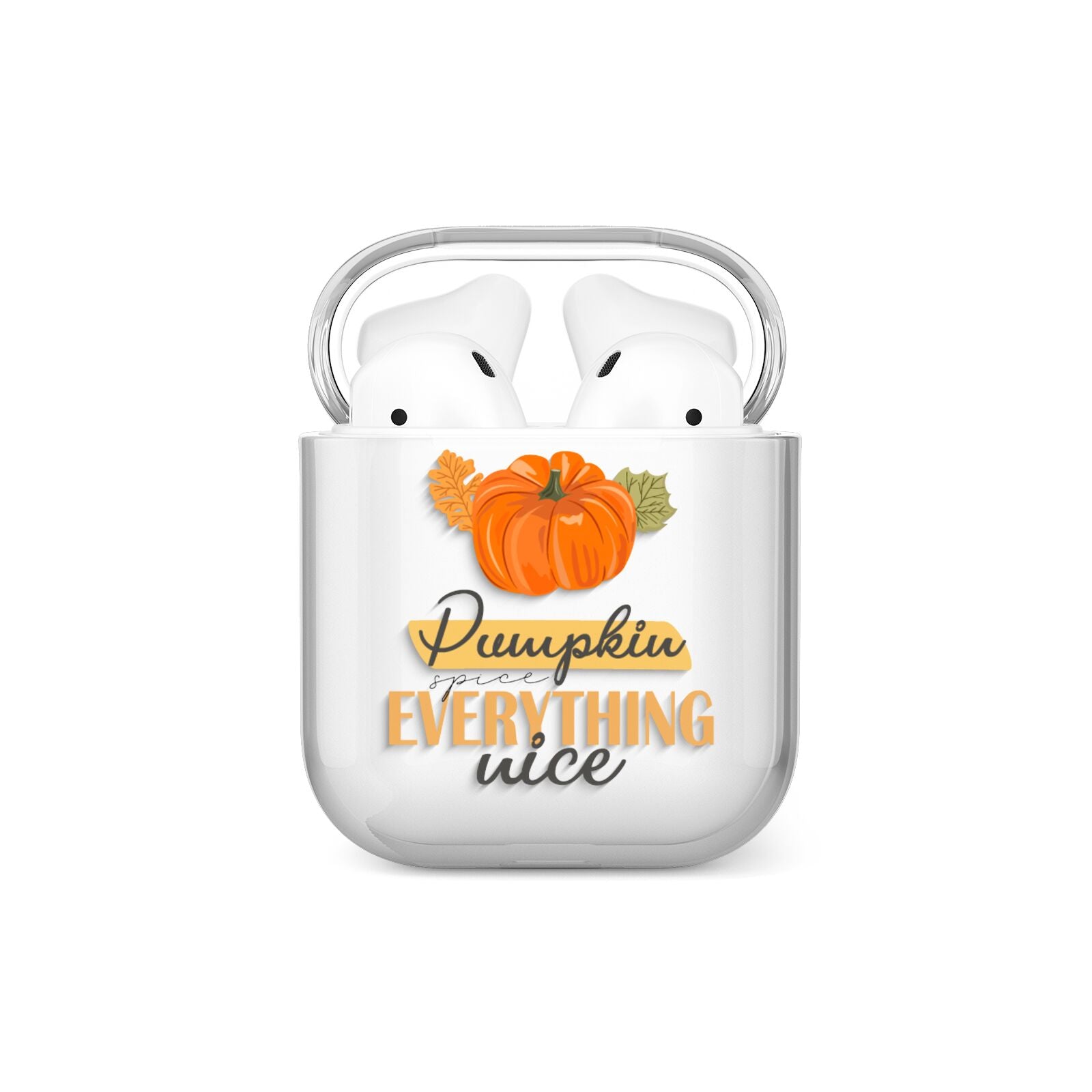 Pumpkin Spice with Caption AirPods Case