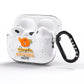 Pumpkin Spice with Caption AirPods Pro Glitter Case Side Image