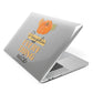 Pumpkin Spice with Caption Apple MacBook Case Side View