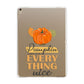 Pumpkin Spice with Caption Apple iPad Gold Case