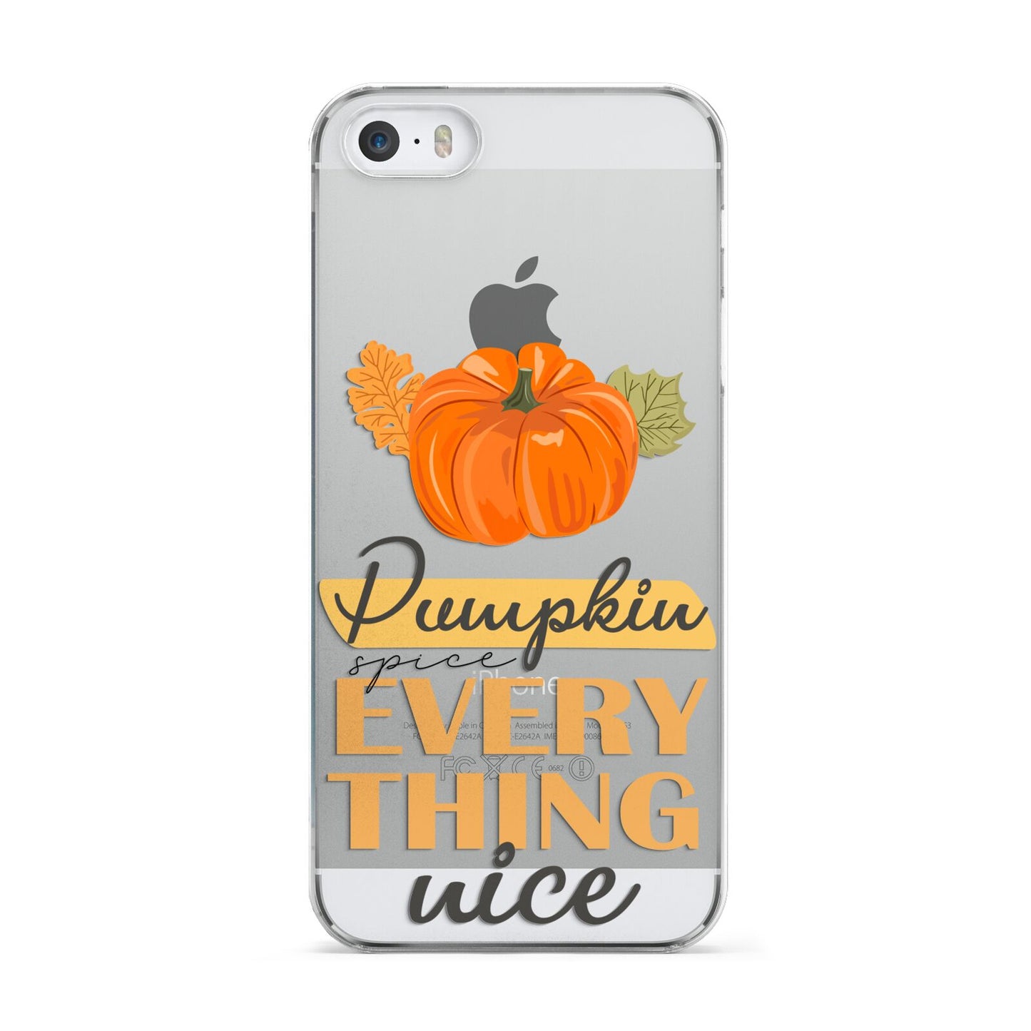 Pumpkin Spice with Caption Apple iPhone 5 Case