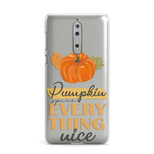 Pumpkin Spice with Caption Nokia Case