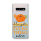 Pumpkin Spice with Caption Protective Samsung Galaxy Case