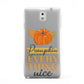 Pumpkin Spice with Caption Samsung Galaxy Note 3 Case