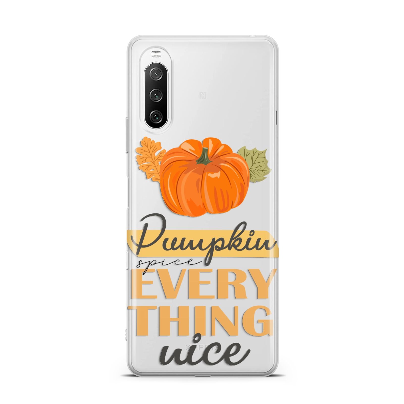 Pumpkin Spice with Caption Sony Xperia 10 III Case