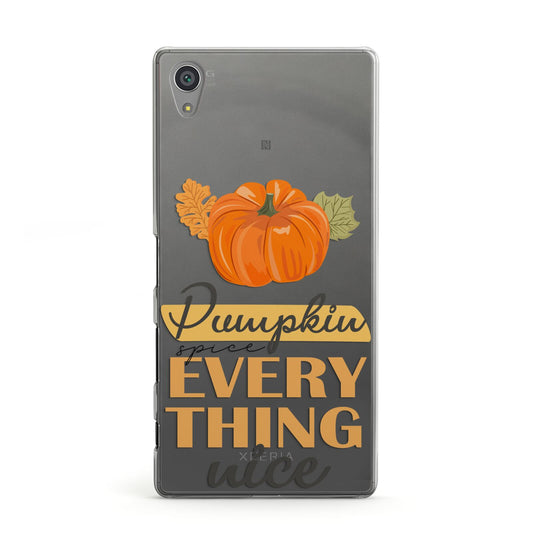 Pumpkin Spice with Caption Sony Xperia Case