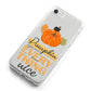 Pumpkin Spice with Caption iPhone 8 Bumper Case on Silver iPhone Alternative Image