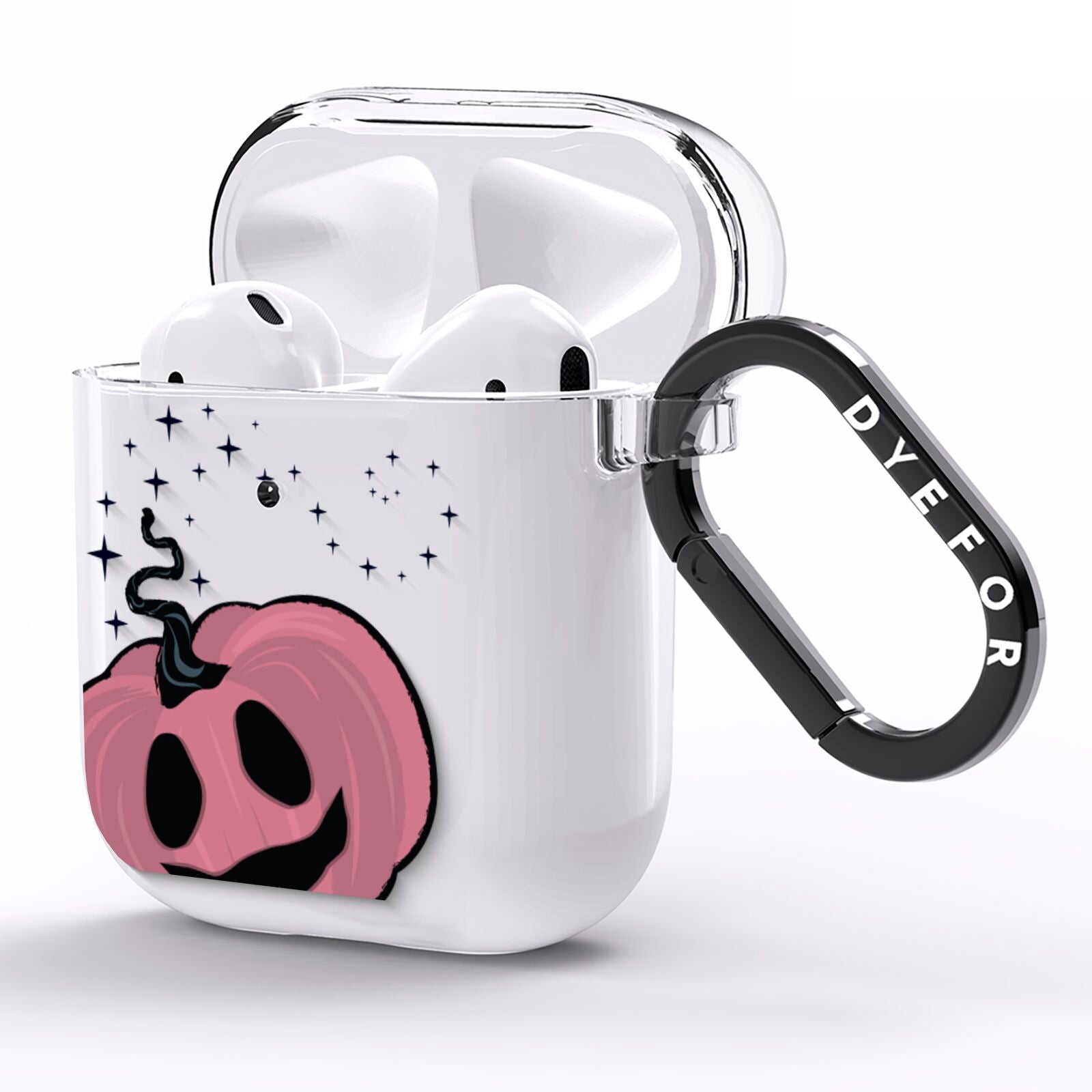 Pumpkin with Transparent Background AirPods Clear Case Side Image