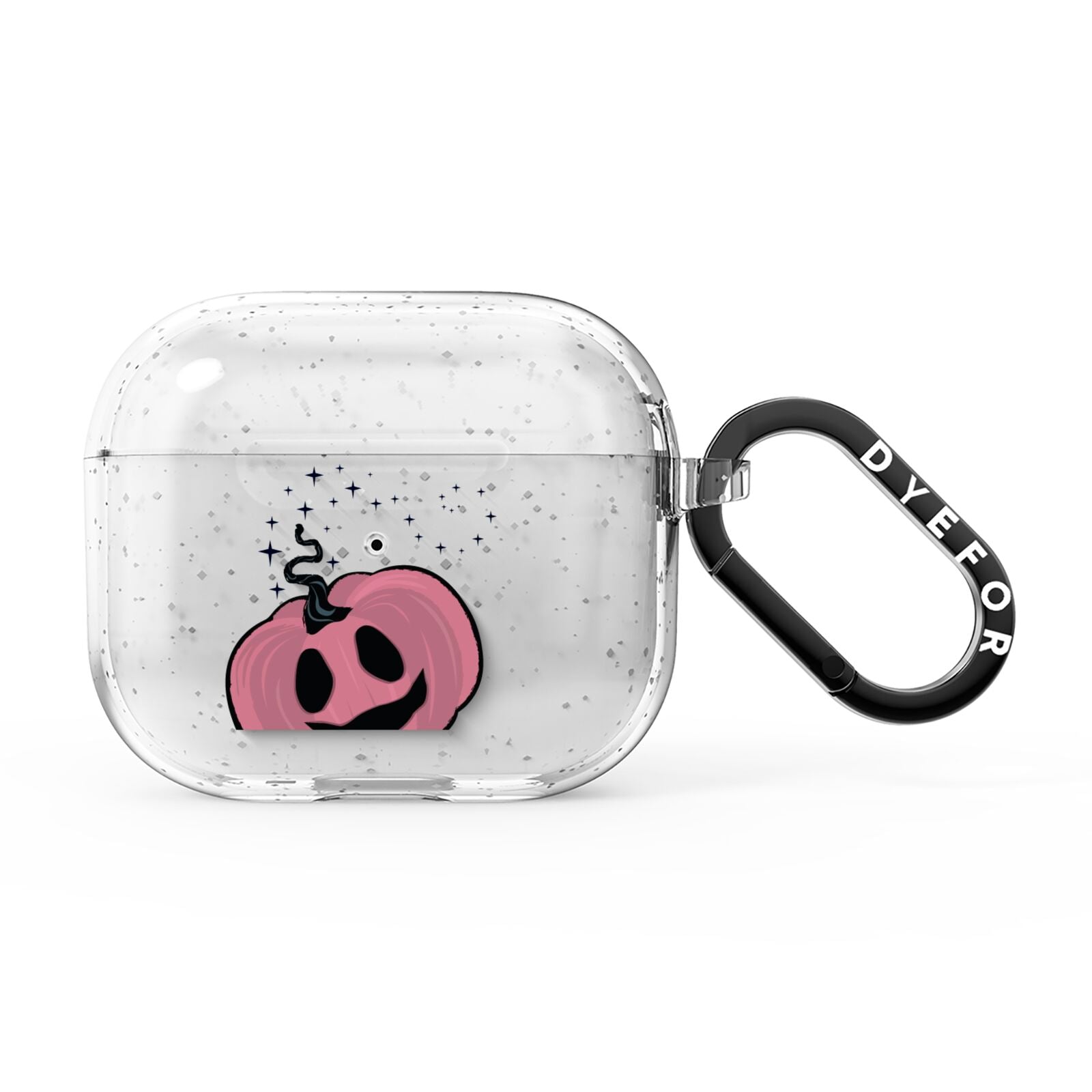 Pumpkin with Transparent Background AirPods Glitter Case 3rd Gen