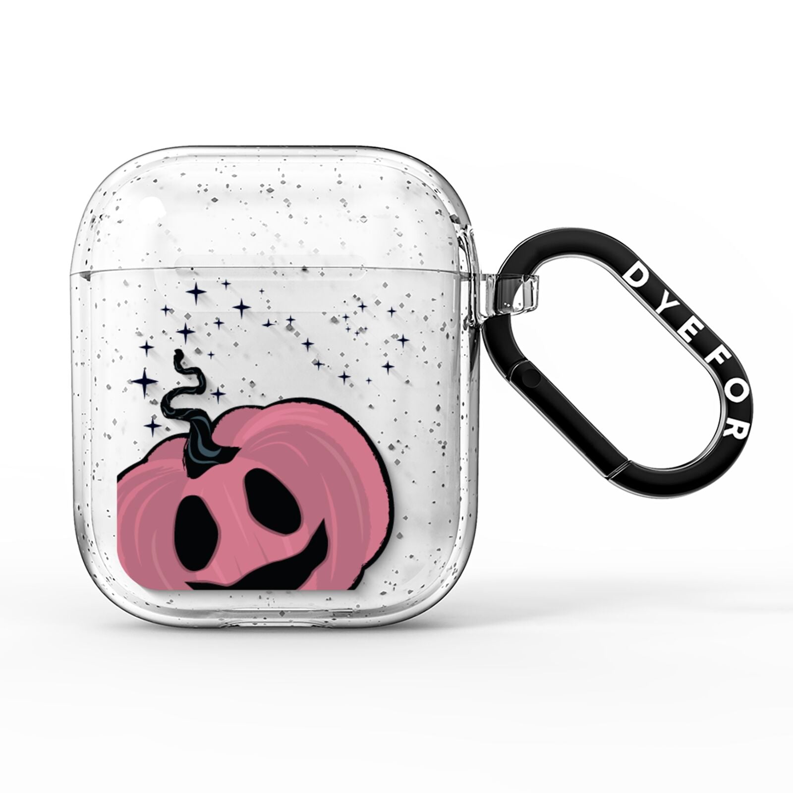 Pumpkin with Transparent Background AirPods Glitter Case