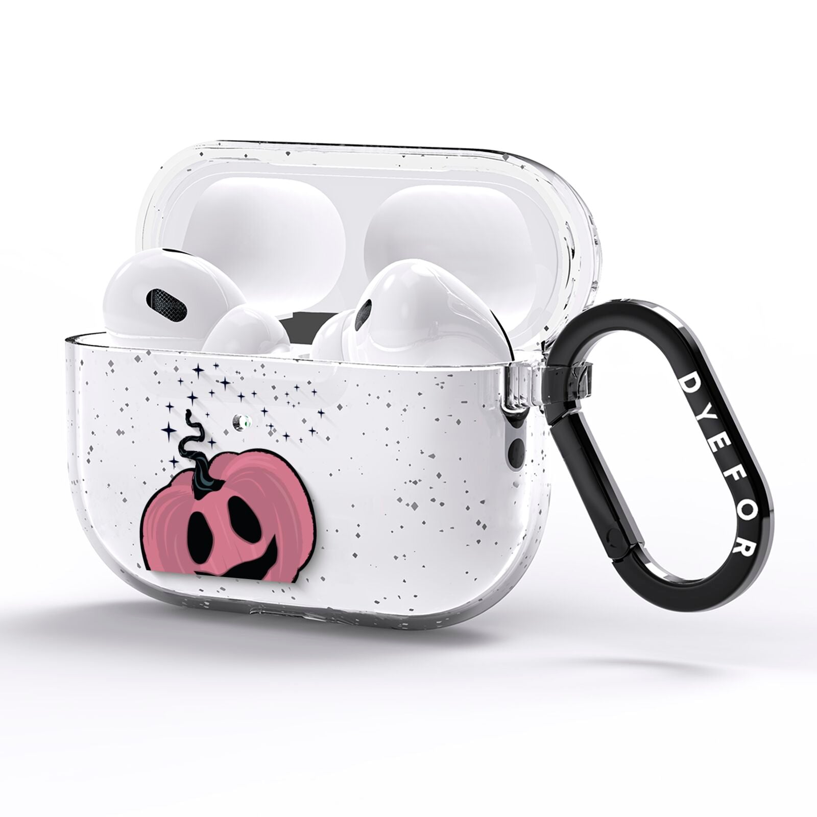 Pumpkin with Transparent Background AirPods Pro Glitter Case Side Image