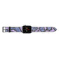 Purple And Blue Snakeskin Apple Watch Strap Landscape Image Space Grey Hardware