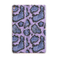 Purple And Blue Snakeskin Apple iPad Rose Gold Case
