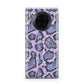 Purple And Blue Snakeskin Huawei Mate 30 Pro Phone Case
