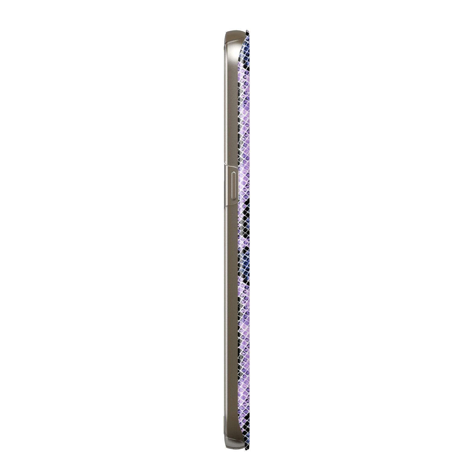 Purple And Blue Snakeskin Samsung Galaxy Case Side View
