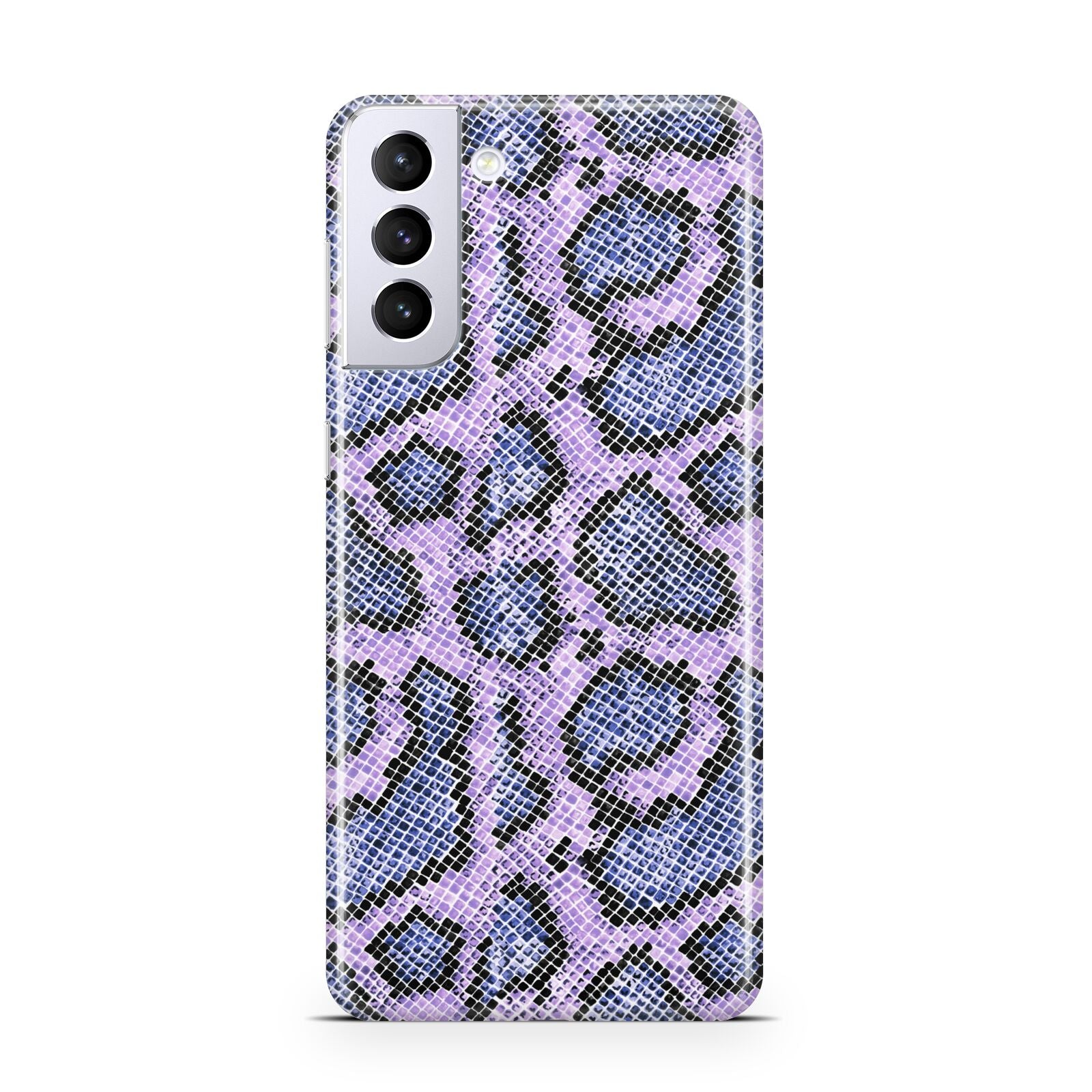 Purple And Blue Snakeskin Samsung S21 Plus Phone Case