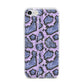 Purple And Blue Snakeskin iPhone 7 Bumper Case on Silver iPhone