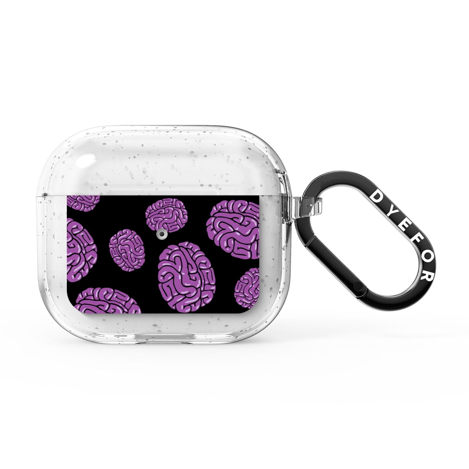 Purple Brains AirPods Glitter Case 3rd Gen
