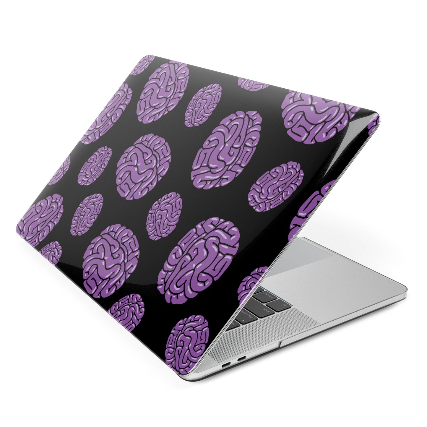 Purple Brains Apple MacBook Case Side View