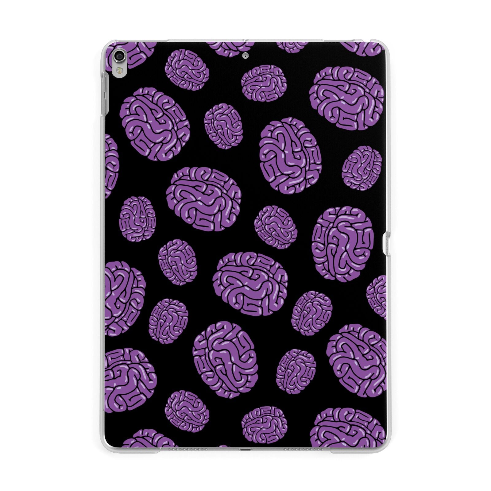 Purple Brains Apple iPad Silver Case