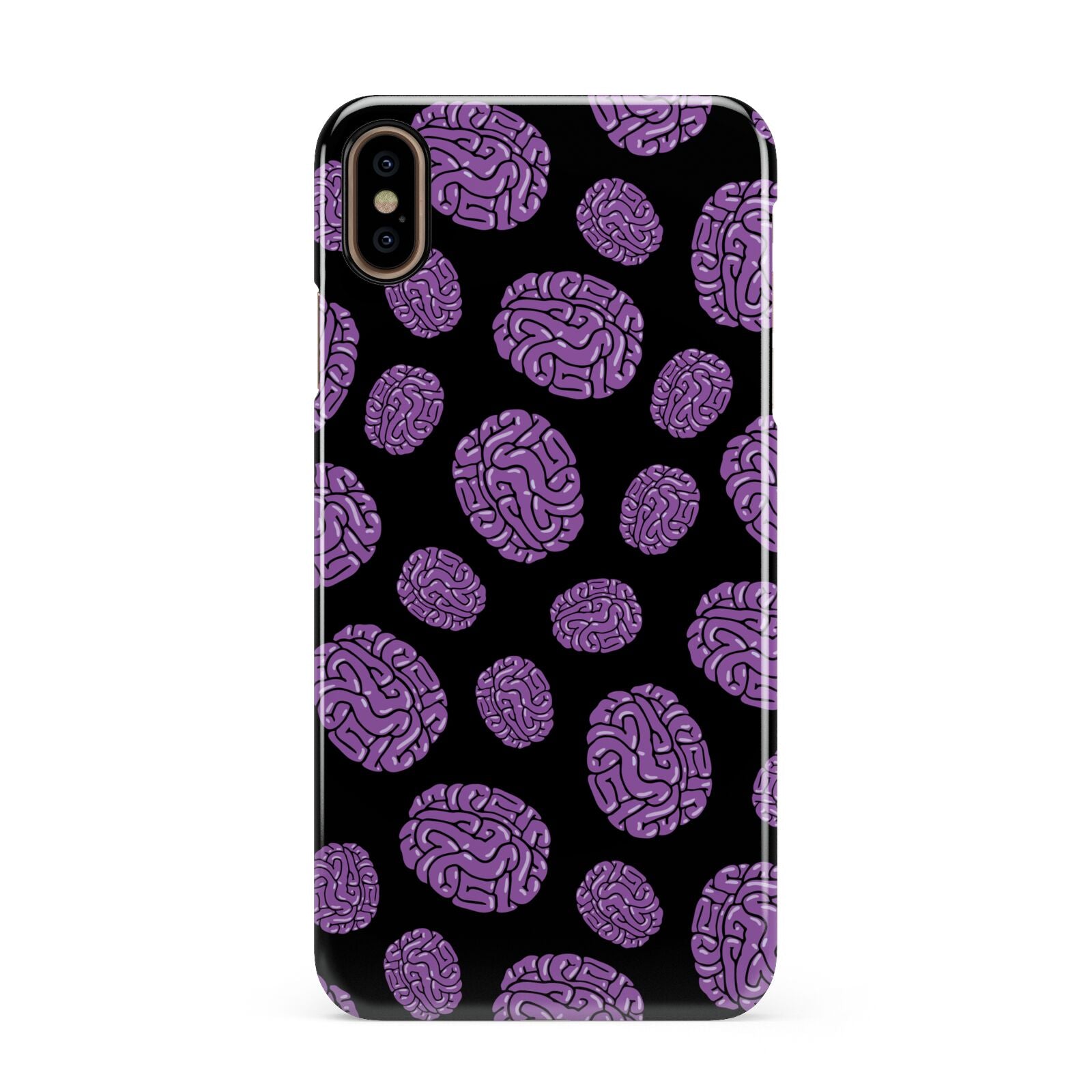 Purple Brains Apple iPhone Xs Max 3D Snap Case