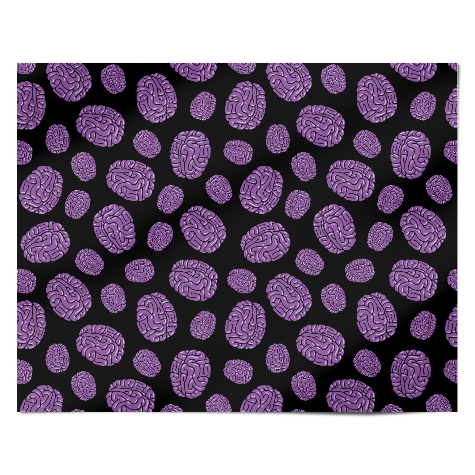 Purple Brains Personalised Wrapping Paper Alternative