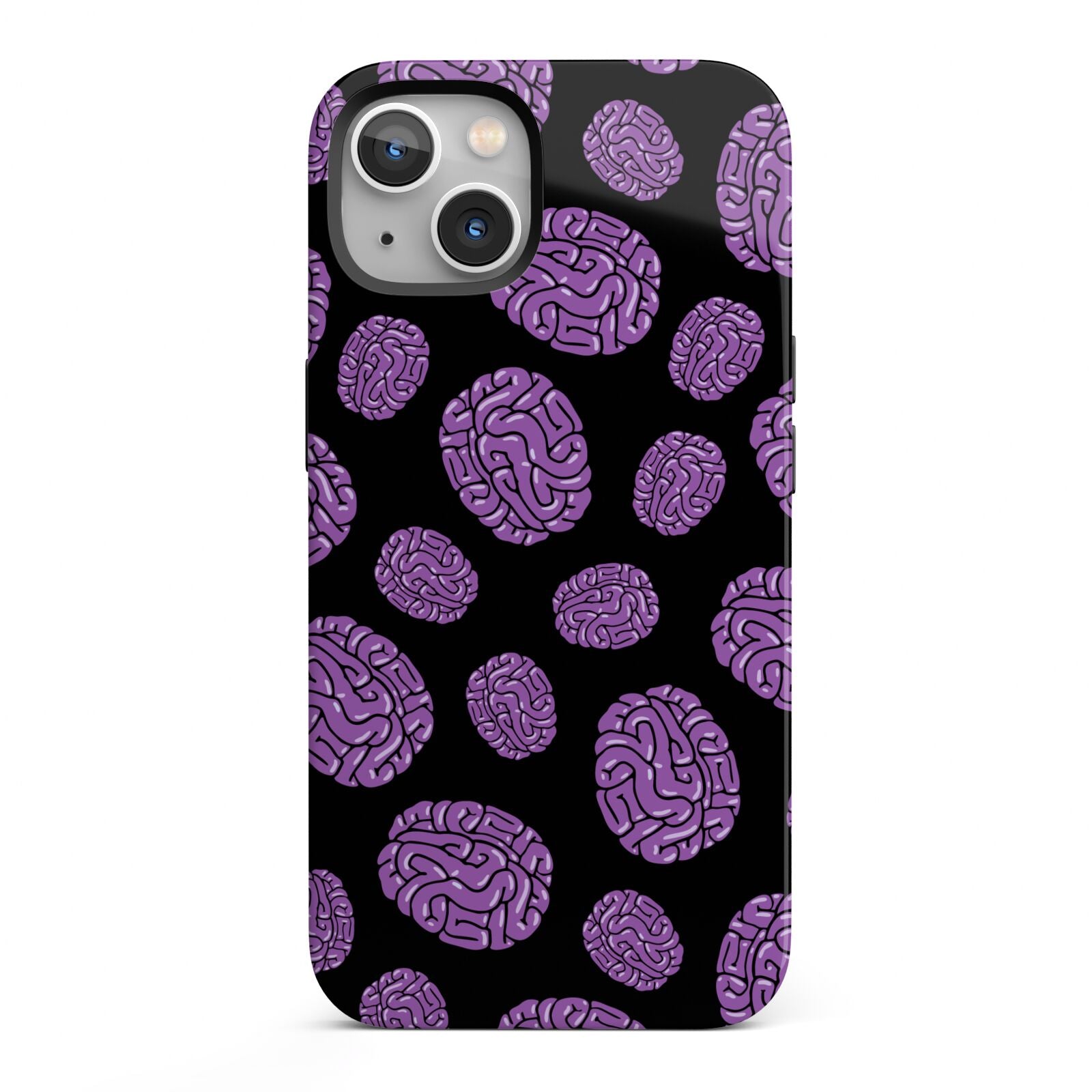 Purple Brains iPhone 13 Full Wrap 3D Tough Case