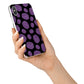 Purple Brains iPhone X Bumper Case on Silver iPhone Alternative Image 2