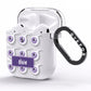 Purple Eyeballs Custom Halloween AirPods Clear Case Side Image