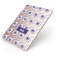 Purple Eyeballs Custom Halloween Apple iPad Case on Rose Gold iPad Side View