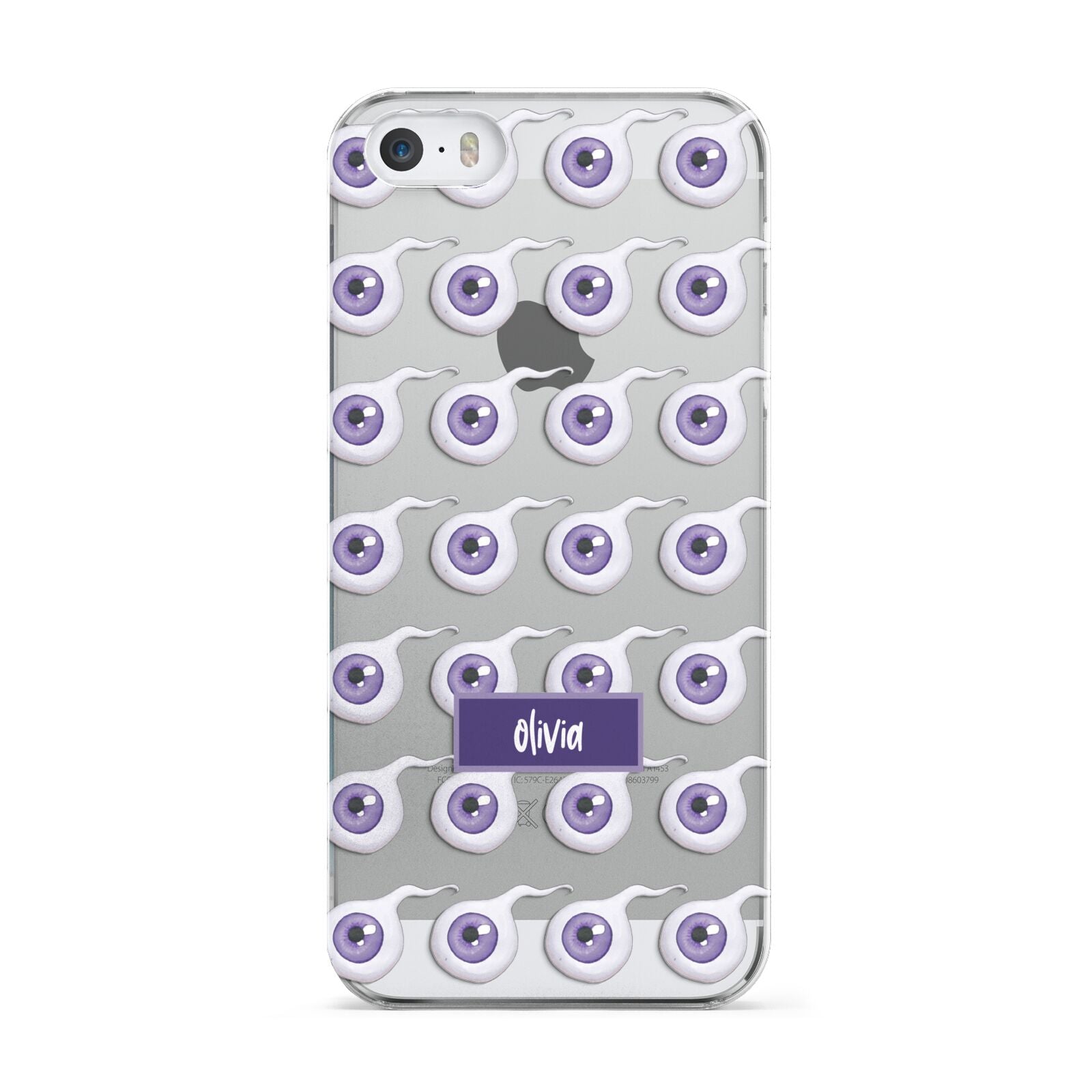 Purple Eyeballs Custom Halloween Apple iPhone 5 Case