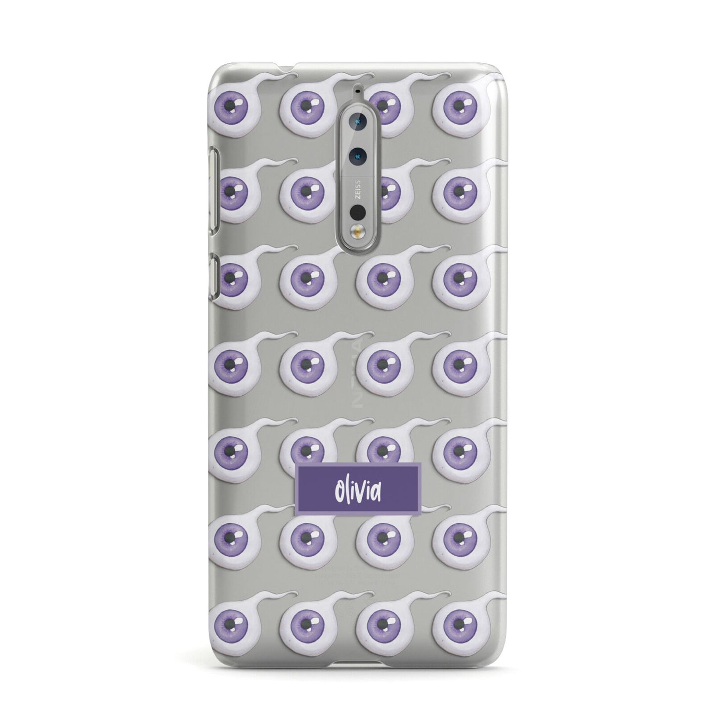 Purple Eyeballs Custom Halloween Nokia Case