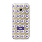Purple Eyeballs Custom Halloween Samsung Galaxy A3 2017 Case on gold phone
