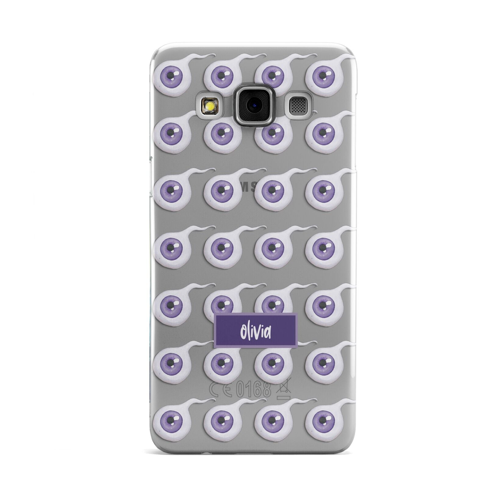 Purple Eyeballs Custom Halloween Samsung Galaxy A3 Case