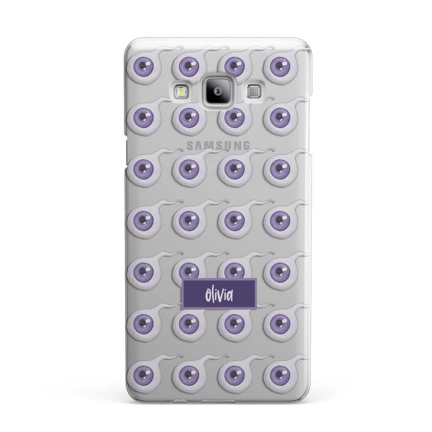 Purple Eyeballs Custom Halloween Samsung Galaxy A7 2015 Case