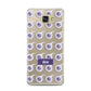 Purple Eyeballs Custom Halloween Samsung Galaxy A7 2016 Case on gold phone
