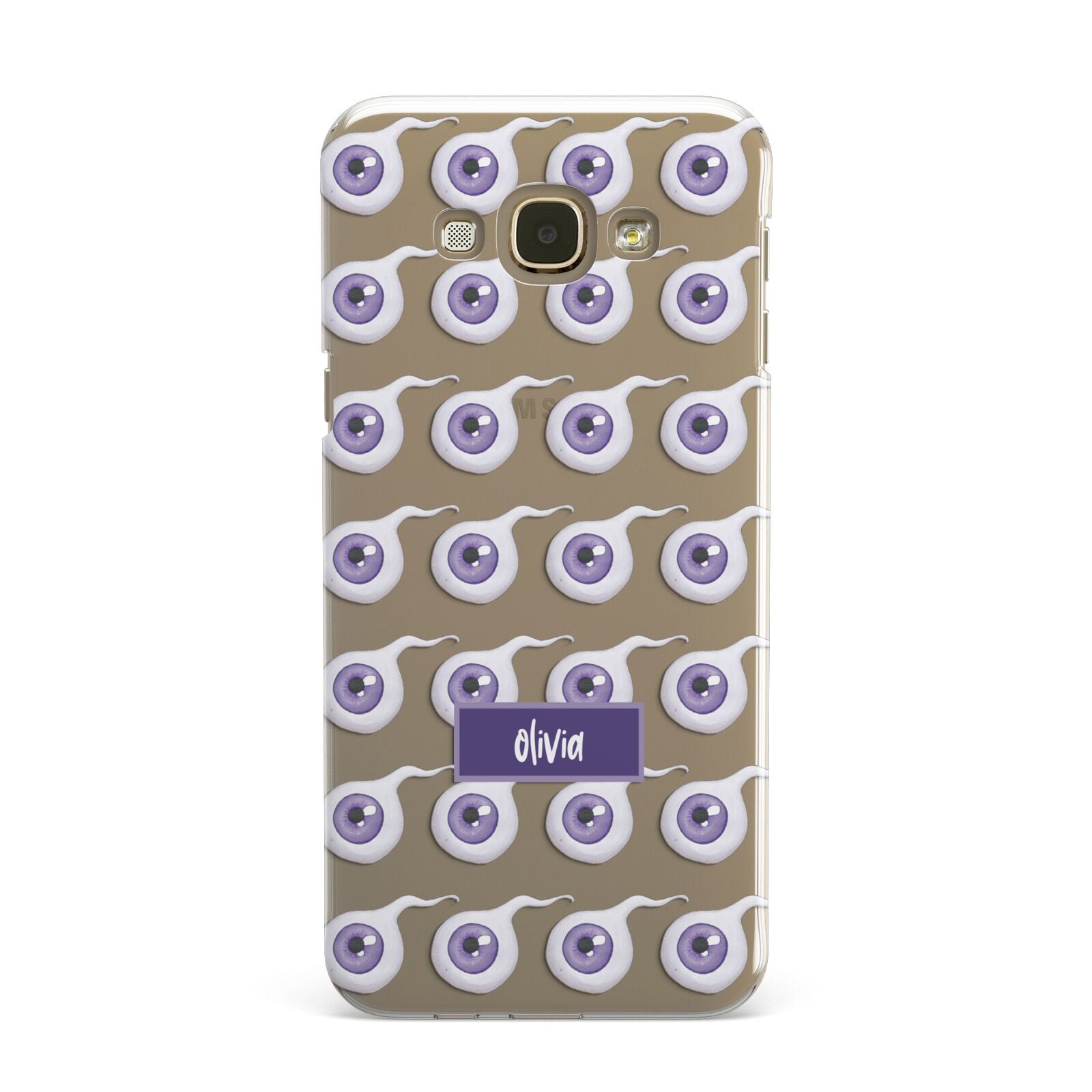 Purple Eyeballs Custom Halloween Samsung Galaxy A8 Case