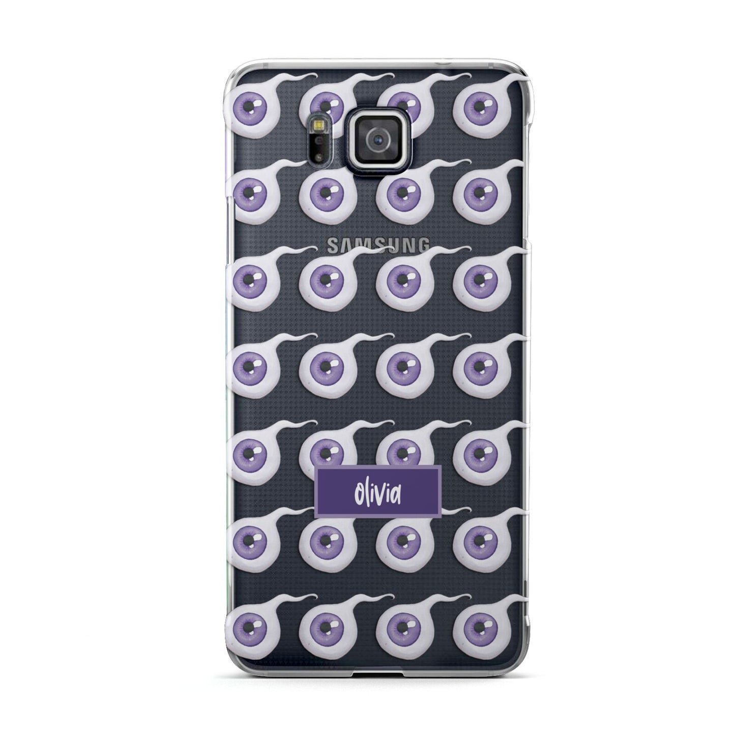 Purple Eyeballs Custom Halloween Samsung Galaxy Alpha Case