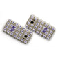 Purple Eyeballs Custom Halloween Samsung Galaxy Case Flat Overview
