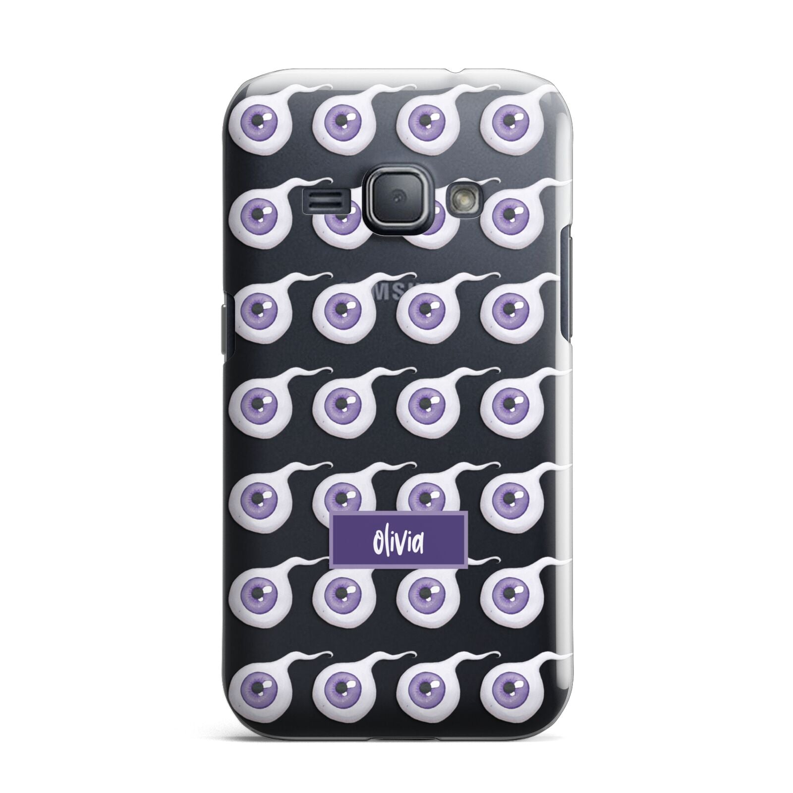 Purple Eyeballs Custom Halloween Samsung Galaxy J1 2016 Case